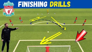 Liverpool Finishing Drills At Penalty Area