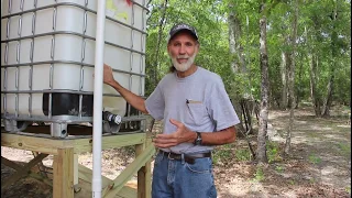 COLLECTING Rain? ---  Rain Catchment System at the Off Grid Cabin