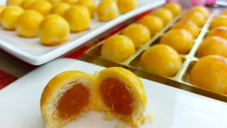 Golden ball Pineapple tarts 金球凤梨酥 Melt in mouth 入口即化| CNY cookies 新年饼 黄梨酥