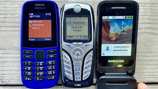 Old Phone Calls/ Nokia 105, Samsung GT-C3520, Motorola C380/ Incoming, Outgoing Calls