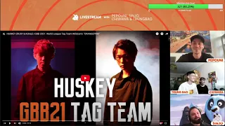 TRUNG BAO & beatboxers react to HUSKEY (RUSY & Kohey) | GBB 2021: World League Tag Team Wildcard