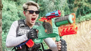 LTT Game Nerf War : Warriors SEAL X Nerf Guns Sniper No.1 Fight Mr Zero Crazy Destroy Bad Crime