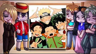 Straw Hats React To Anime Characters As New Crew // Gacha Club