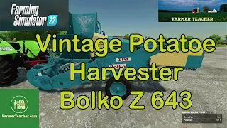 FS 22 Vintage Potatoe Harvester, on Farming Simulator 22