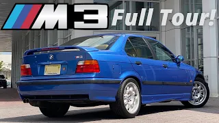 Walk Around and Overview: Manual 1998 BMW E36 M3 in Estoril Blue!