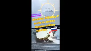 Ukrainian STUGNA-P works to destroy Russian military vehicles #shorts