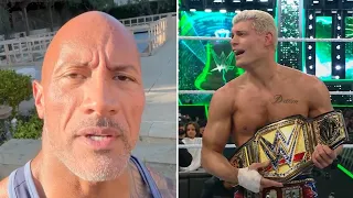 The Rock REACTS to Cody Rhodes Becoming WWE Champion and Beating Roman Reigns at WrestleMania 40