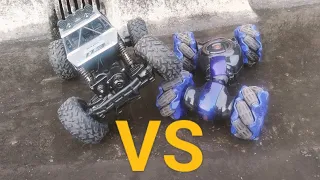 rc metal rock crawler vs rc gesture sensor double sided car 4wd 4x4/Tug of the war/rc car fight