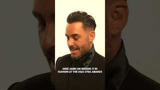 #MikeAmiri of #Amiri on making it in fashion with #ChristineQuinn #CFDAAwards #CFDA