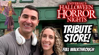 Halloween Horror Nights 2023 TRIBUTE STORE! | Full Walkthrough & Merchandise!