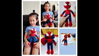 Móc siêu nhân nhện cho bé- phần 1 - crochet Spiderman (LEG) - by Jeanyhandmade