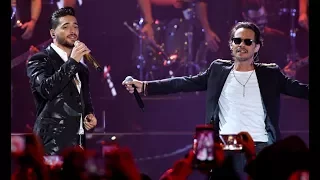 Maluma y Marc Anthony Estrenan 'Felices Los 4 Salsa' en Premios Juventud 2017