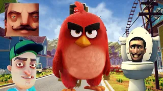 Hello Neighbor - My New Neighbor Angry Birds Red History Gameplay Walkthrough