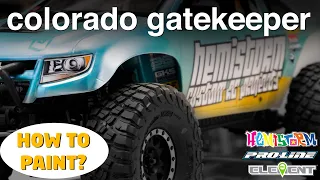 HOW TO RC PAINT - Custom Cut Chevy Colorado