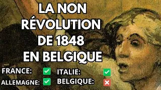 The “non-revolution" of 1848 in Belgium. History of Belgium.