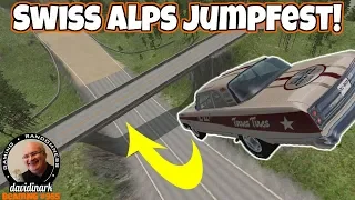 SKI JUMPING IN THE ALPS! BeamNG Drive Map Mod, Vehicle Mods