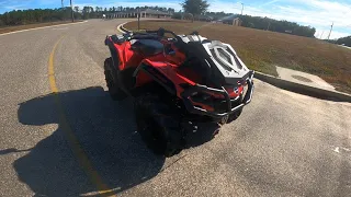 2024 Can am 850 XMR Top Speed run (Bone Stock)