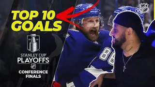 TOP 10 GOALS OF THE NHL CONFERENCE FINALS • 2022 Stanley Cup Playoffs ! (Reaction) 🔥