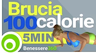 Allenamento Rapido per Bruciare 100 Calorie in 5 Minuti e Dimagrire Velocemente a Casa