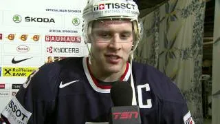 Jack Johnson Discusses 5-0 Victory vs. Finland - 2012 IIHF Ice Hockey World Championship