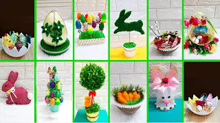 DIY-12 Economical Easter Craft made with waste materials |DIY Low budget Easter/spring decor idea