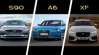 2017 Volvo S90 vs 2017 Audi A6 vs 2017 Jaguar XF