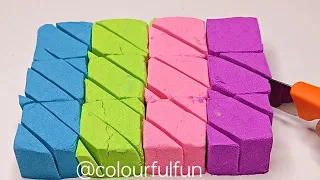 "Colorful Sand ASMR:Very Satisfying Slicing & Squashing for Relaxation" #asmr #satisfying #best #new