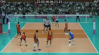 Volleyball : Japan - China 3:1 Amazing FULL Match