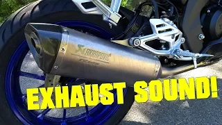 2019 Yamaha YZF-R125 Akrapovic exhaust sound