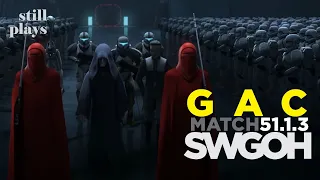 GAC 51.1.3 | K2 | 6 v 8 GL Roster Match - Huge Defense Match - Starkiller v Rey Cron - 1st Mando Bo