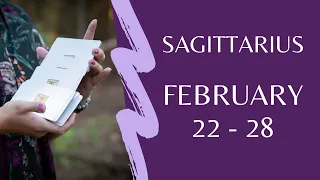 SAGITTARIUS FEBRUARY 22nd - 28th TAROTSCOPE  *Things are looking up in the love department*