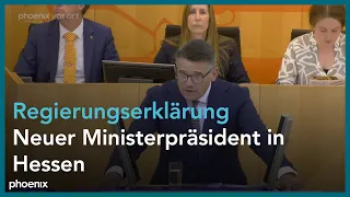 Landtag Hessen: Regierungserklärung des neuen Ministerpräsidenten Boris Rhein (CDU)