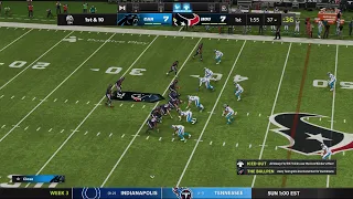 Madden 22 PS5 4K Panthers vs Texans TNF Week 3 1st Half