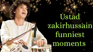 Ustad Zakirhussain Funniest Moments...