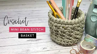 CROCHET: How to Crochet a Basket | Easy Beginner Tutorial by Crochet and Tea