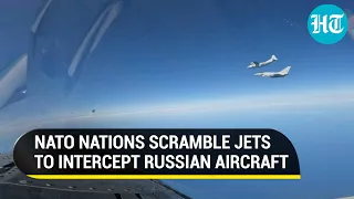 UK Releases Dramatic Visuals Of Encounter With Russian Aircraft Near NATO Airspace | Watch