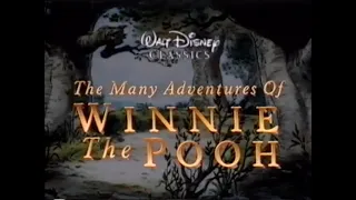 The Many Adventures of Winnie the Pooh Australian VHS Trailer, July 1998