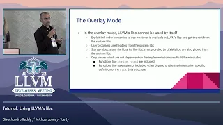 2022 LLVM Dev Mtg: Using LLVM's libc