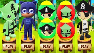 Tag with Ryan - PJ Masks Catboy vs The Pirate Mystery Surprise Egg Search Video - Gameplay