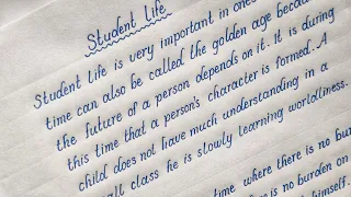 How to write an essay on student life in english | 150 words essay writing on student life