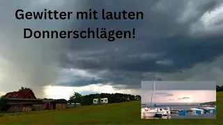 Gewitter mit Starkregen am Plauer See (20.05.2024)!