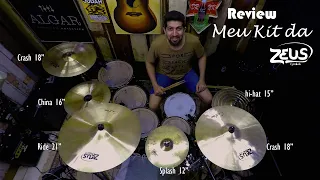 REVIEW MEU KIT ZEUS CYMBALS #001 #zeus #zeuscymbals #pratos #review #custom #híbrido #brilliance