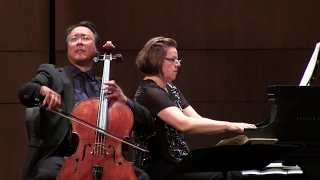 Yo-Yo Ma, cello, and Kathryn Stott, piano, at the Moss Arts Center