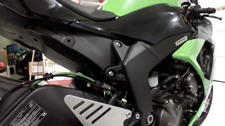 How to install performance brake lines on a sport bike