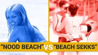 NOOD BEACH VS BEACH SECHS - Google Trends Show