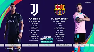 PES 2021 - Juventus vs Barcelona - C.Ronaldo vs Messi - eFootball Gameplay PC