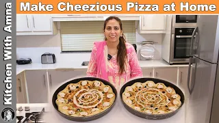 Amna Made 2 Large Cheezious Pizza at Home | Kitchen With Amna