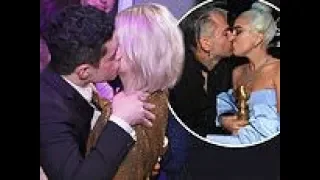 Rami Malek kisses Bohemian Rhapsody Lucy Boynton and Lady Gaga her wins