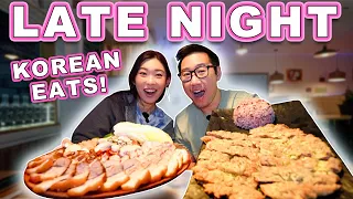 LATE NIGHT KOREAN EATS in Honolulu! || [Oahu, Hawaii] Bossam, Meat Jun, Fried Chicken + More!