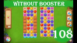 Gardenscapes Level 108 - [20 moves] [2023] [HD] solution of Level 108 Gardenscapes [No Boosters]
